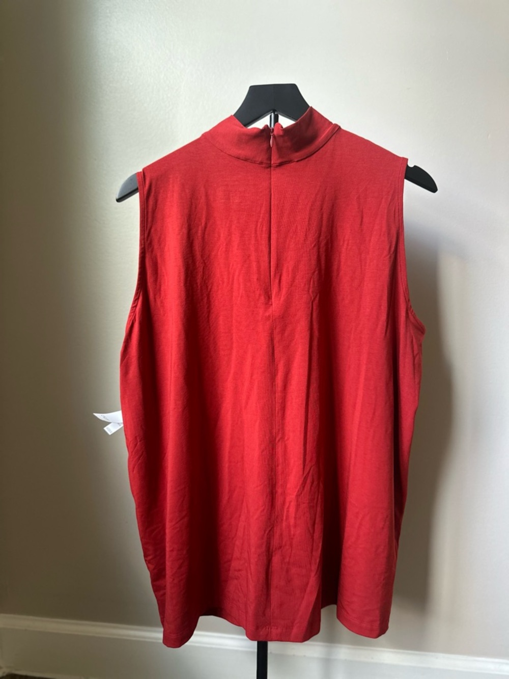 Chico's Sleeveless Mock Neck Tank Top - Rust Red - Picture 7 of 10